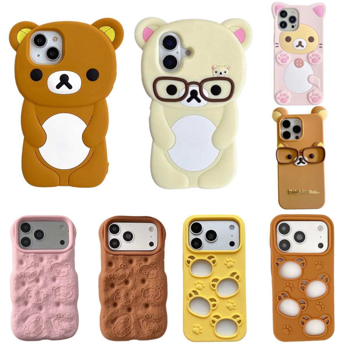 Phone Cases Cute Iphone 13 - เคสโทรศัพท์ลายการ์ตูนหมีเท็ดดี้ 3D น่ารักมาก สำหรับ iPhone 17