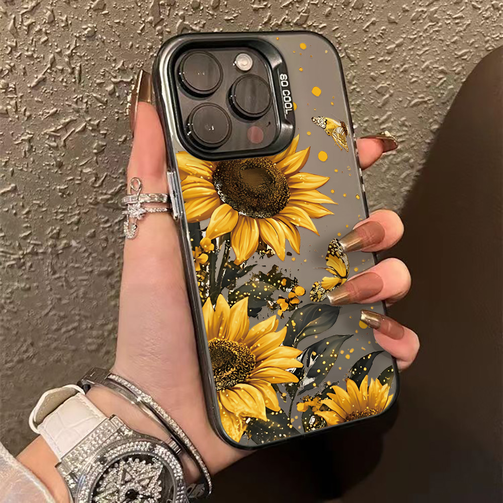 Phone Cases Rugged - เคสโทรศัพท์ลายดอกไม้สุดหรู สำหรับ iPhone 13 16 Pro