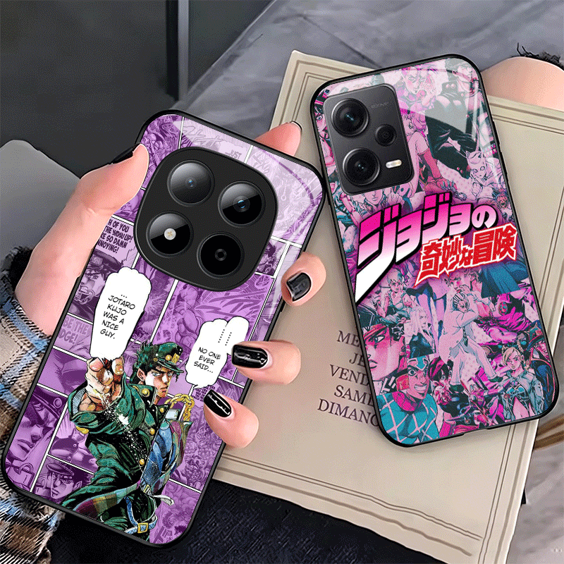Phone Cases Shein - โจโจ้ แอดเวนเจอร์ คูโจ โจทาโร่เคสโทรศัพท์แก้วสำหรับเสี่ยวมี่ เรดมี่ โน้ต