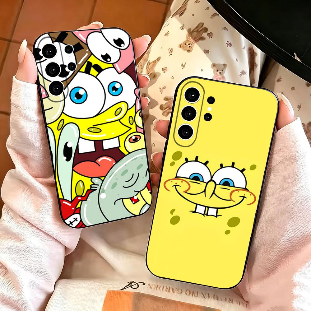 Phone Cases Shein - เคสโทรศัพท์ลายการ์ตูนน่ารักตลก F-FACE S-SpongeBob สำหรับ Samsung S26