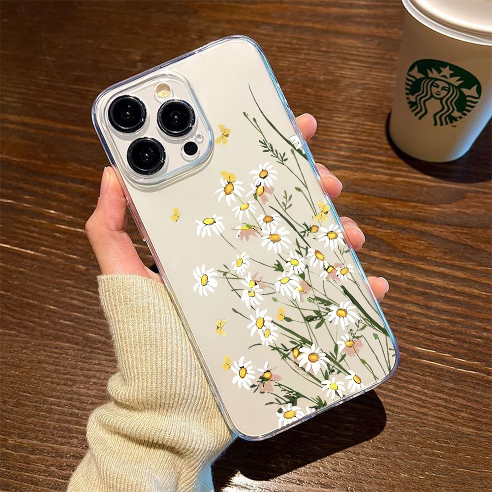 Phone Cases Usa - เคสโทรศัพท์ลายดอกเดซี่ใหม่ สำหรับ iPhone 13 12 Mini