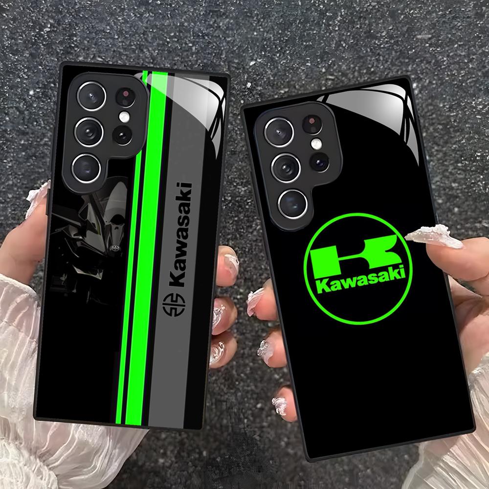 Phone Cases Galaxy S25 - เคสโทรศัพท์มือถือลายมอเตอร์ไซค์ Kawasaki สำหรับ Samsung S26 S25