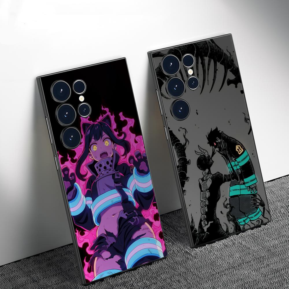 Phone Cases Usa - อะนิเมะเอฟ-ไฟร์ฟอร์ซเคสโทรศัพท์สำหรับซัมซุงกาแล็กซี่ S26 S25 S24 S22 S23