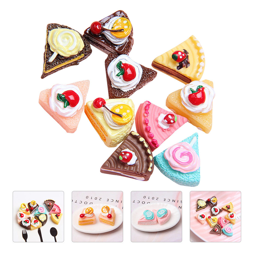 Phone Cases Europe - 20 ชิ้น ชาร์มเค้กจิ๋ว สำหรับตกแต่งเคสโทรศัพท์มือถือ ที่คาดผม กิ๊บติดผม