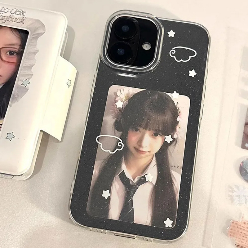Phone Cases Cute Iphone 13 - เคสโทรศัพท์ลายการ์ตูนปีกนางฟ้าสีขาวน่ารักสไตล์เกาหลี สำหรับ iPhone 17 Air 16