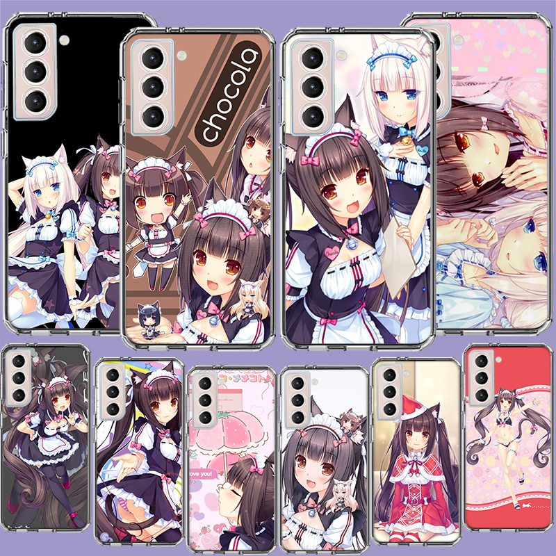 Phone Cases Shein - เคสโทรศัพท์ Chocola Nekopara สำหรับ Samsung Galaxy