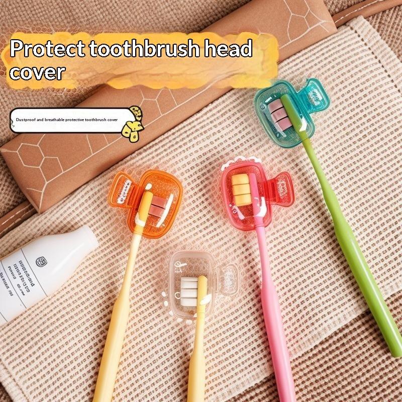 Phone Cases The Dairy - กล่องเก็บแปรงสีฟันสำหรับการเดินทางที่เป็นมิตรต่อสิ่งแวดล้อม พกพาสะดวก ทำจากพลาสติก พร้อมฝาปิดป้องกัน เหมาะสำหรับการเดินทางท่องเที่ยวและใช้งานในชีวิตประจำวัน