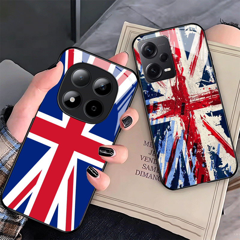 Phone Cases Shein - เคสโทรศัพท์ลายธงชาติอังกฤษ Union Jack สำหรับ Xiaomi Redmi