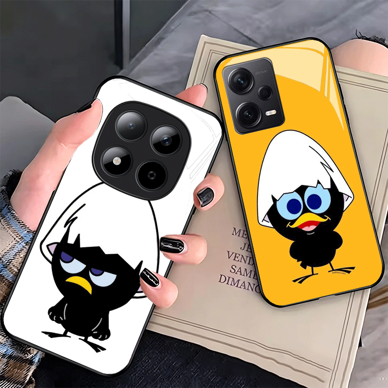 Phone Cases Shein - คาลิเมโรเคสโทรศัพท์แก้วลายการ์ตูนเป็ดน่ารักสำหรับเสี่ยวมี่ เรดมี่ โน้ต 15 14 13