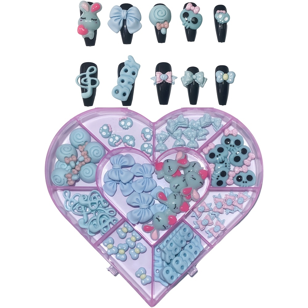 Phone Cases Europe - BULK Supply 60PCS Kawaii การ์ตูนสีฟ้าสีม่วงสีชมพู Rose