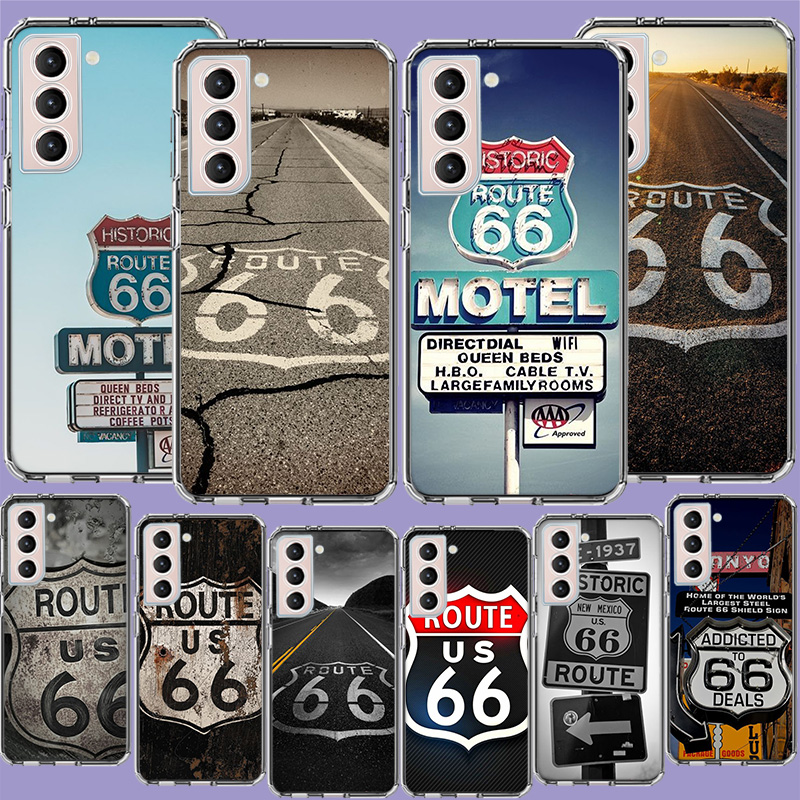 Phone Cases Shein - เคสโทรศัพท์ลาย America Route 66 สำหรับ Samsung