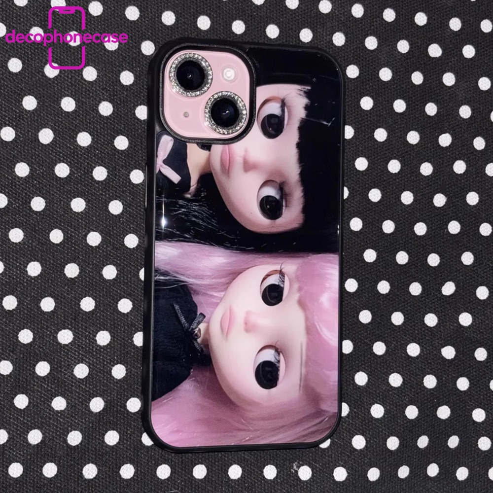 Phone Cases Girls - เคสโทรศัพท์ลายศิลปะสาวผิวเข้มสไตล์ญี่ปุ่นเกาหลี สำหรับ iPhone11/12/13/14/15/16/17 Pro Max วัสดุซิลิโคนกันกระแทก