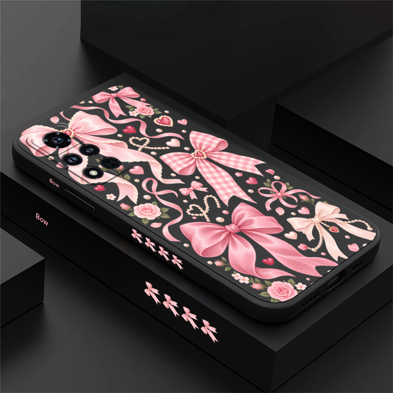 Phone Cases Honor - เคสโทรศัพท์ลายดอกไม้ผูกโบว์ สำหรับ Honor 600 Pro 400