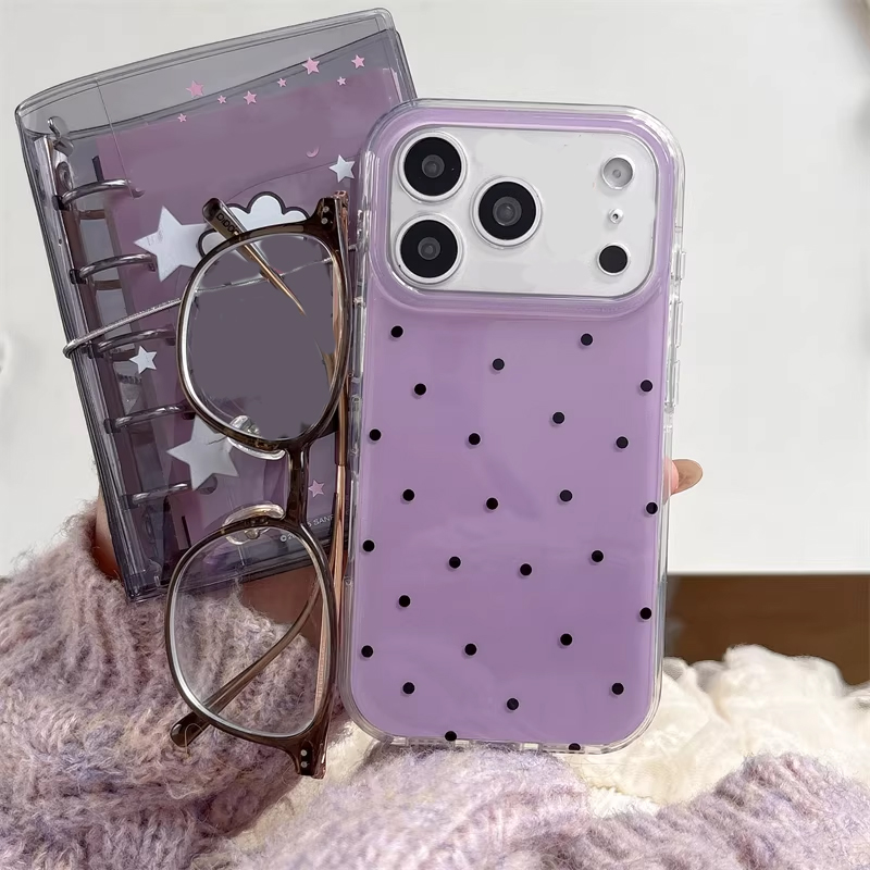 เคสโทรศัพท์ลายการ์ตูนจุดสีม่วง - Phone Cases Girls บทวิจารณ์และราคา