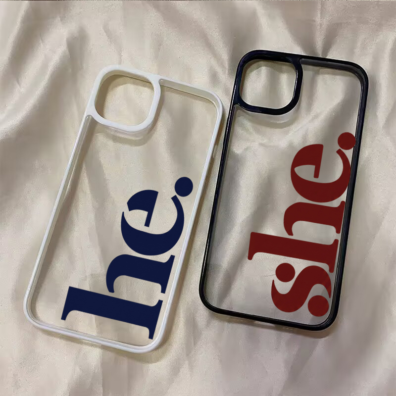 เคสโทรศัพท์คู่รัก He She Lette - Phone Cases Shein บทวิจารณ์และราคา