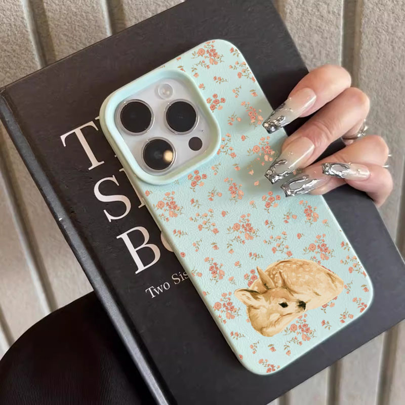 เคสโทรศัพท์ลายกวางน่ารัก ลายดอ - Phone Cases Cute Iphone 13 บทวิจารณ์และราคา