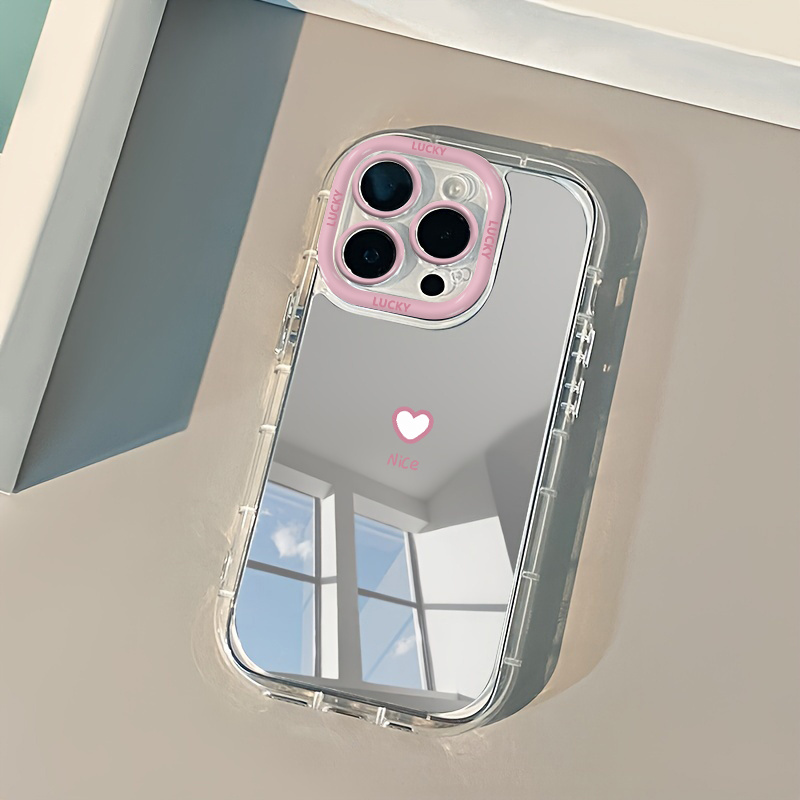 เคสโทรศัพท์ลายกระจกแต่งหน้ารูป - Phone Cases Cute Iphone 13 บทวิจารณ์และราคา
