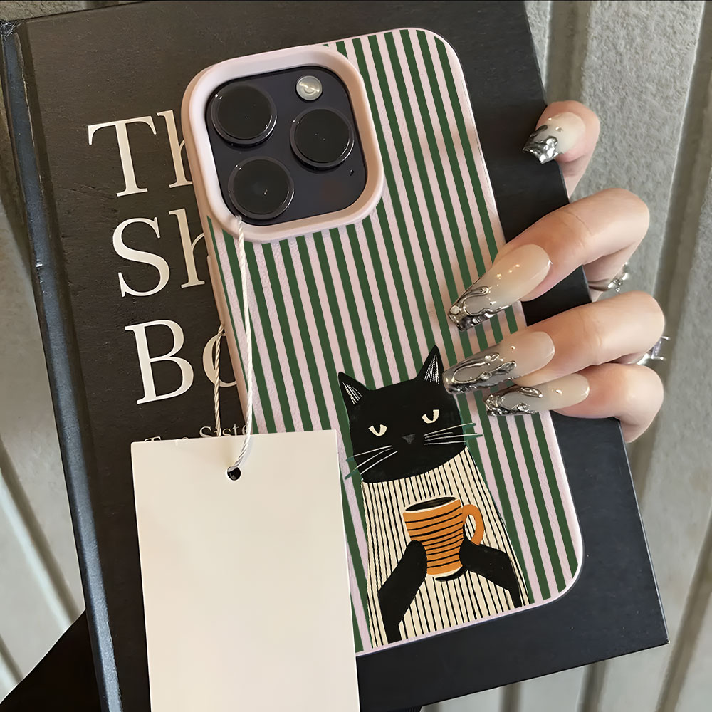 เคสโทรศัพท์ลายแมวตลกพร้อมลายลิ - Phone Cases Usa บทวิจารณ์และราคา