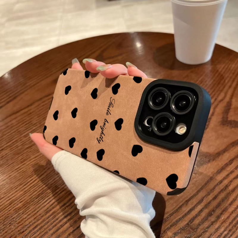 เคสโทรศัพท์หรูหราสีดำลายหัวใจร - Phone Cases Xr บทวิจารณ์และราคา