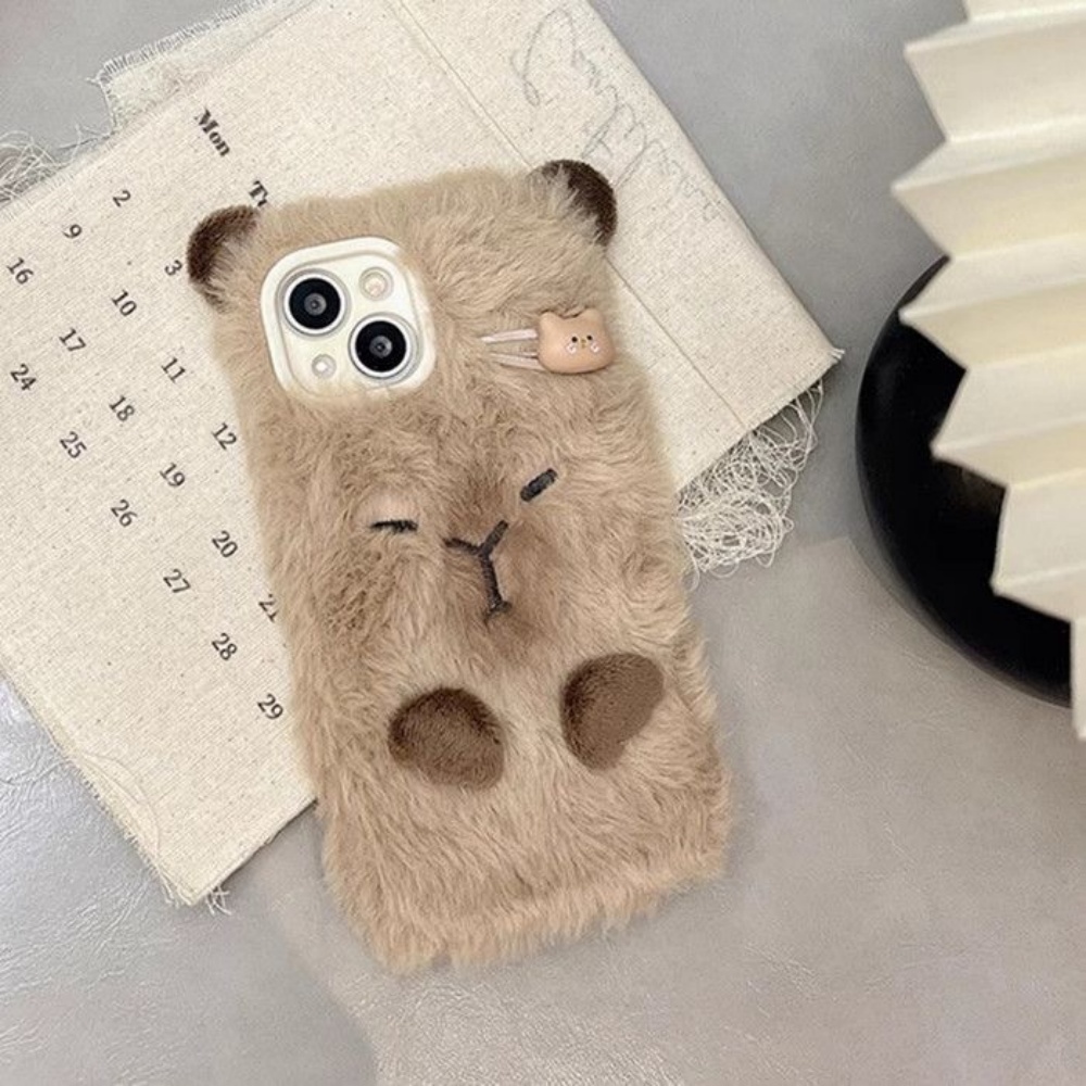 เคสโทรศัพท์ขนนุ่มหรูหราลายคาปิ - Phone Cases 13 บทวิจารณ์และราคา