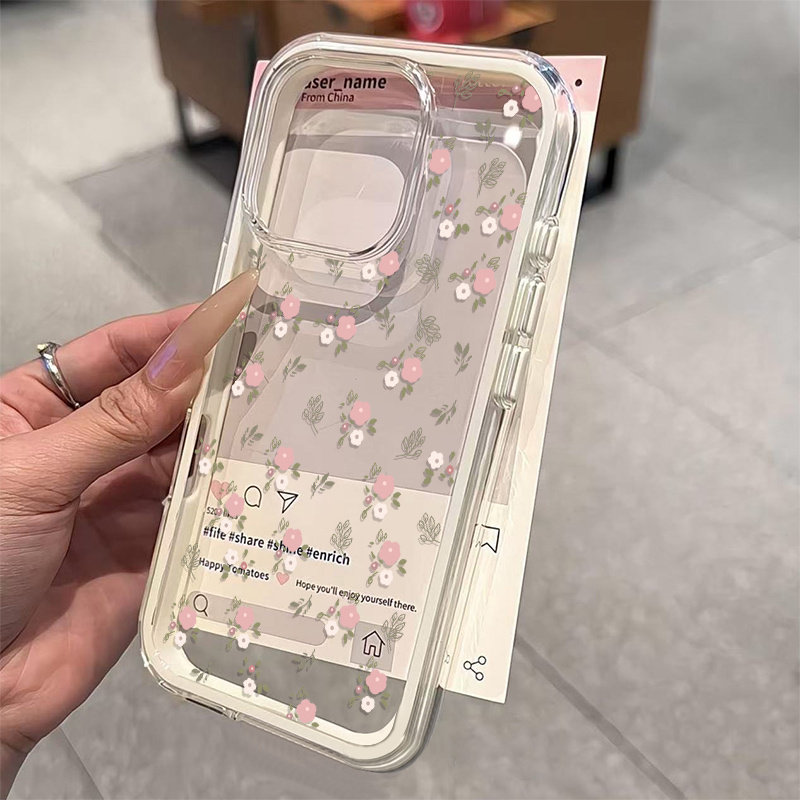 เคสโทรศัพท์ใส TPU นิ่มลายใบไม้ - Phone Cases Xr บทวิจารณ์และราคา