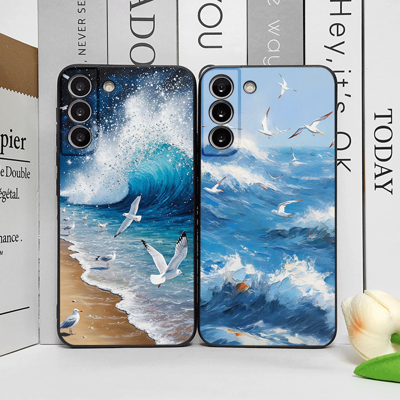 เคสโทรศัพท์ลายคลื่นทะเลสีฟ้าสำ - Phone Cases Honor บทวิจารณ์และราคา