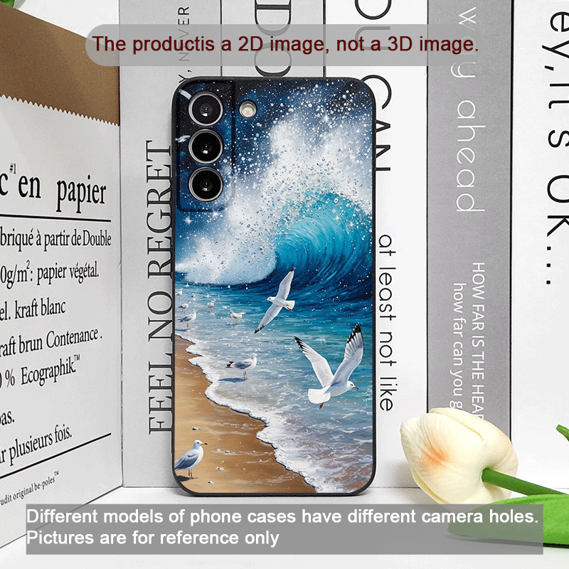 เคสโทรศัพท์ลายคลื่นทะเลสีฟ้าสำ - Phone Cases Honor บทวิจารณ์และราคา