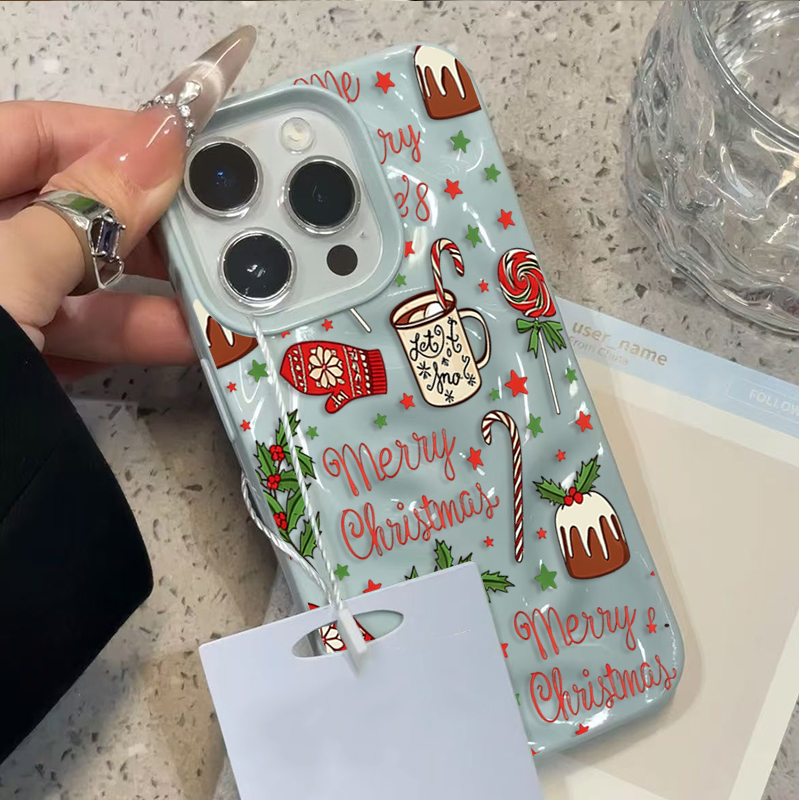 เคสโทรศัพท์ลายคริสต์มาสสุดน่าร - Phone Cases Cute Iphone 13 บทวิจารณ์และราคา