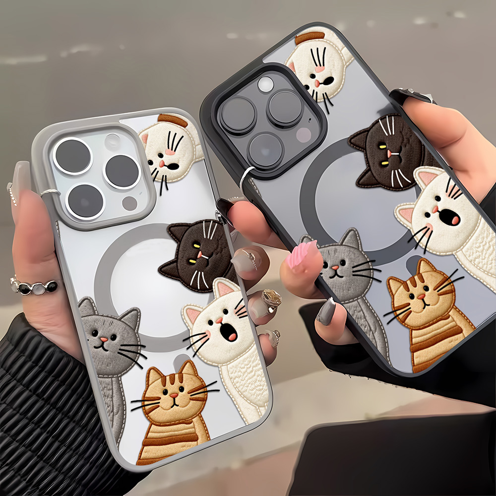 เคสโทรศัพท์ลายปักแมวน่ารัก สำห - Phone Cases Cute Iphone 13 บทวิจารณ์และราคา